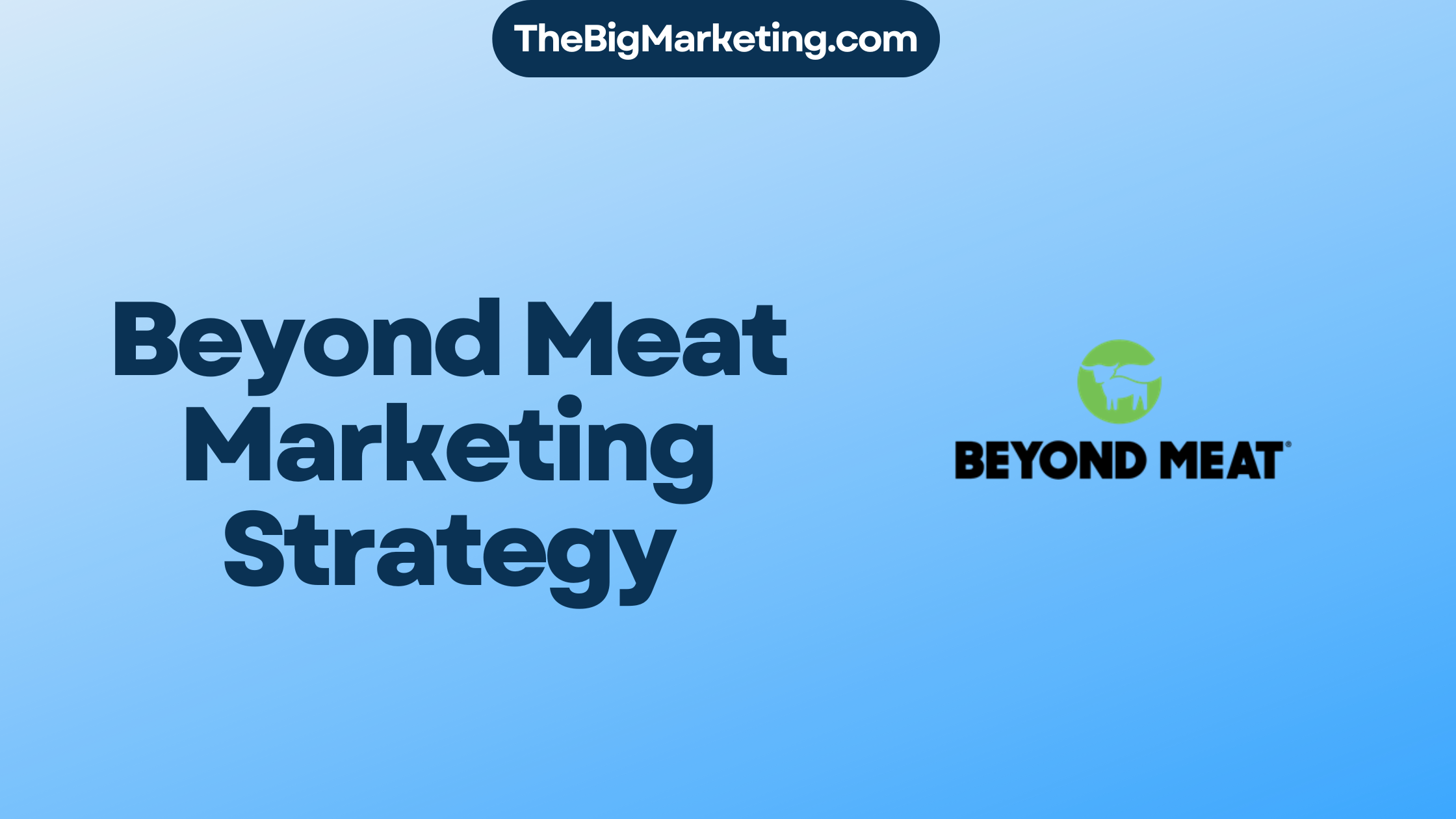 Beyond Meat Marketing Strategy