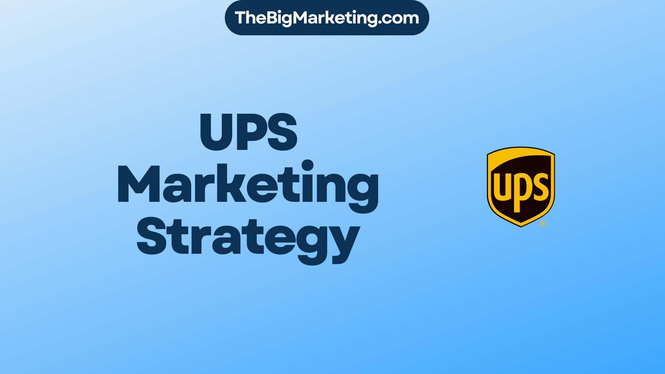 UPS Marketing Strategy
