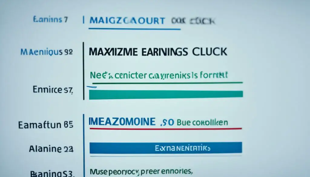 maximizing earnings per click