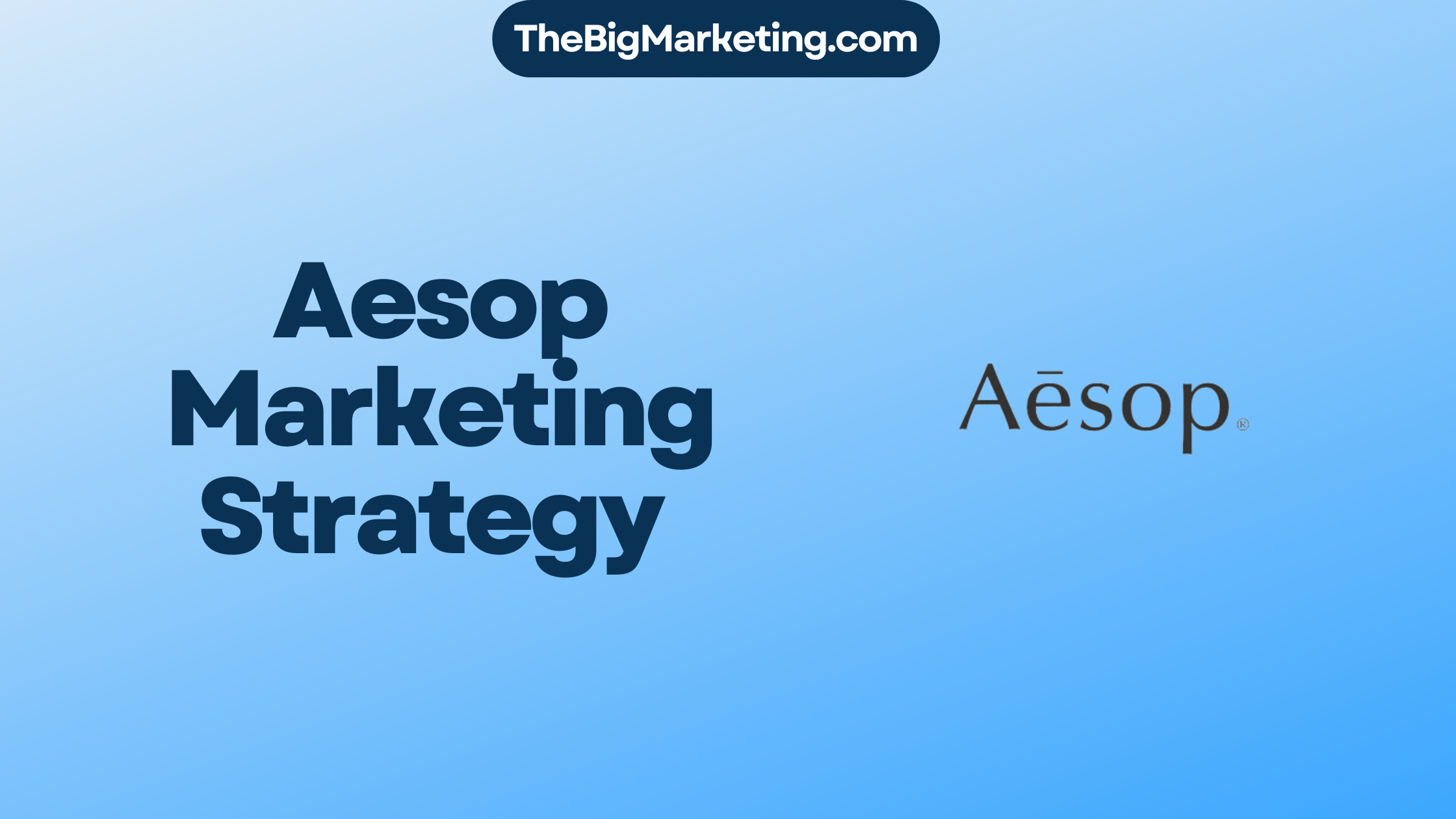 Aesop Marketing Strategy