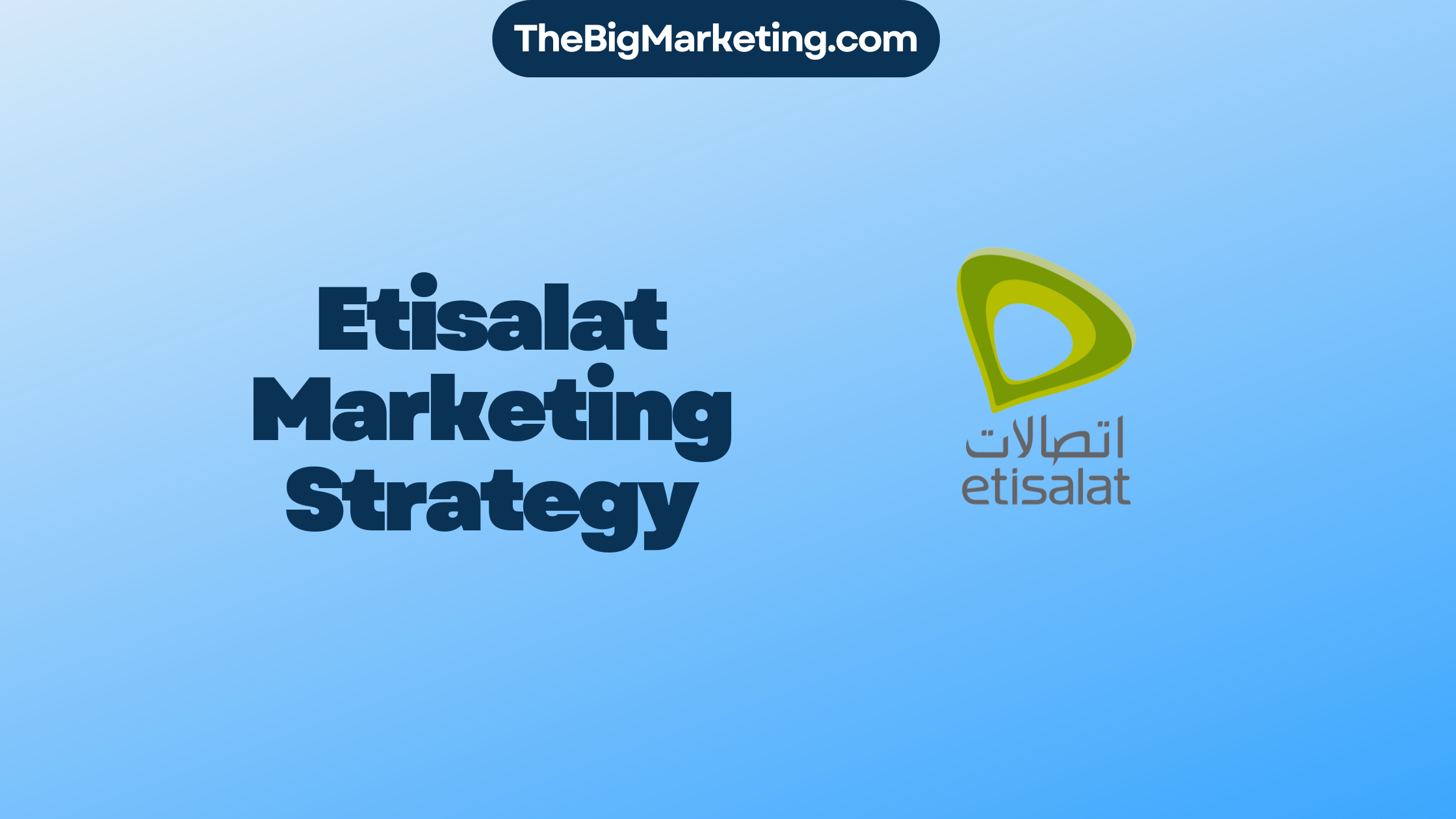 Etisalat Marketing Strategy