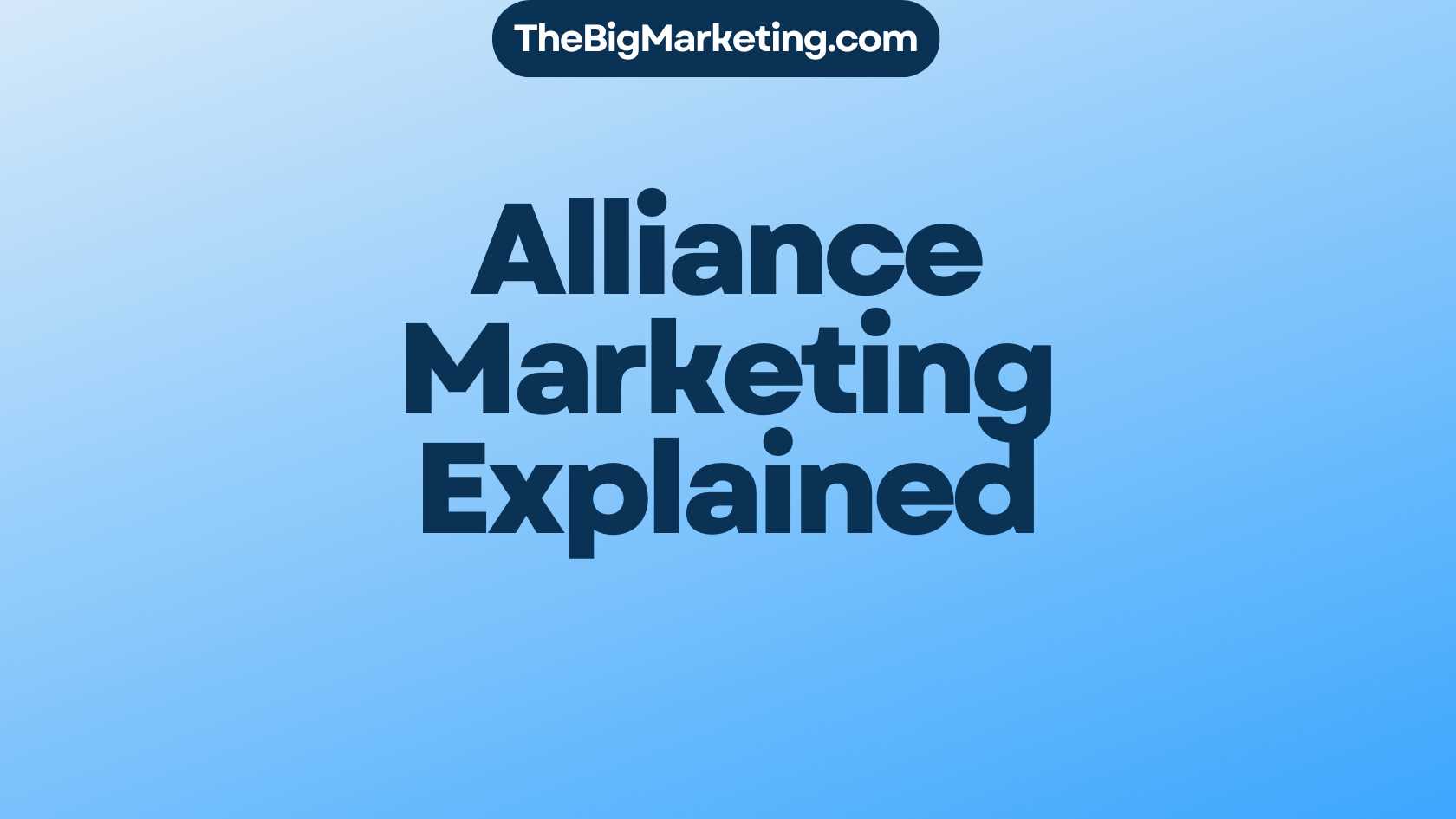 Alliance Marketing Explained