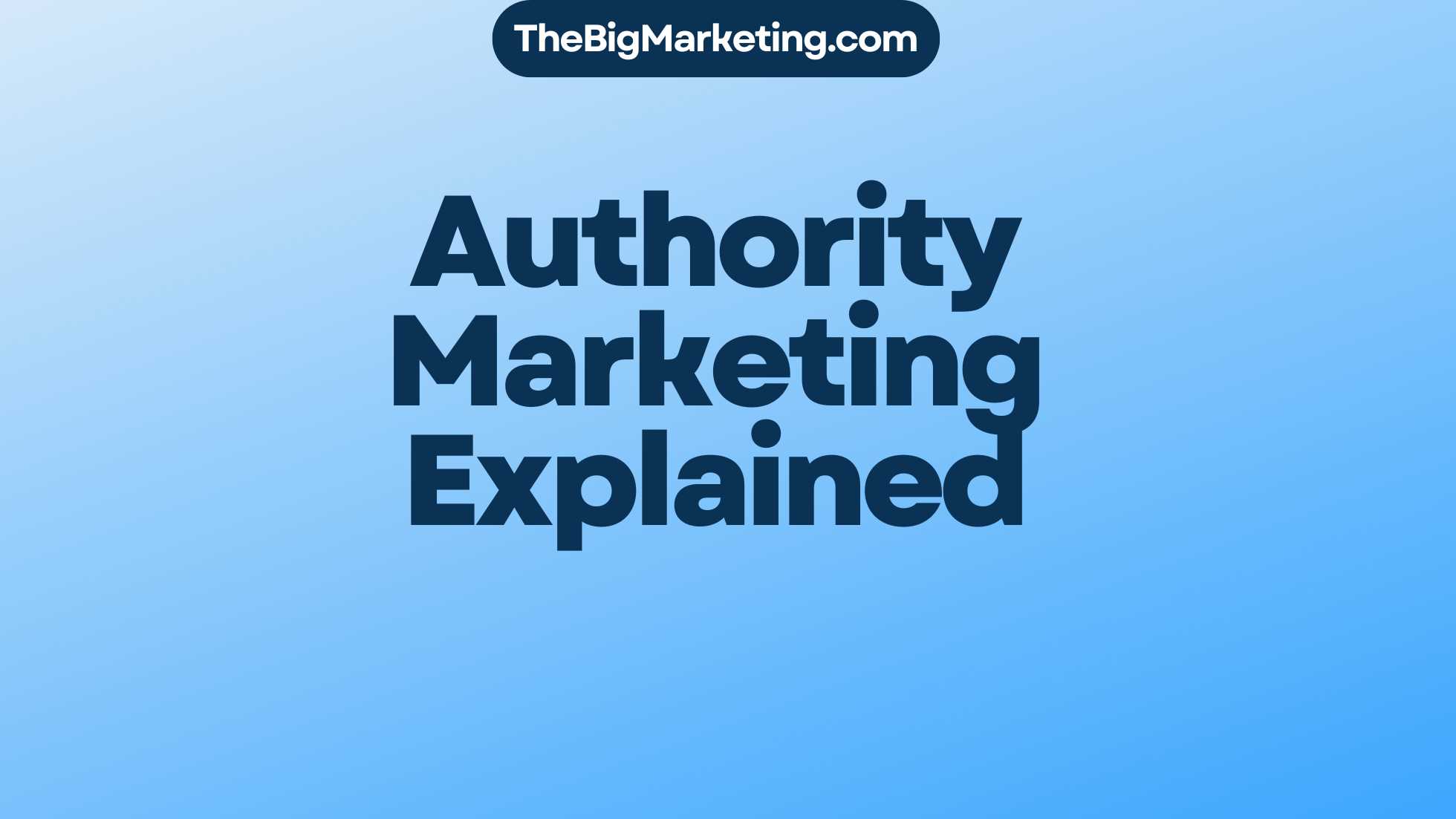 Authority Marketing Explained