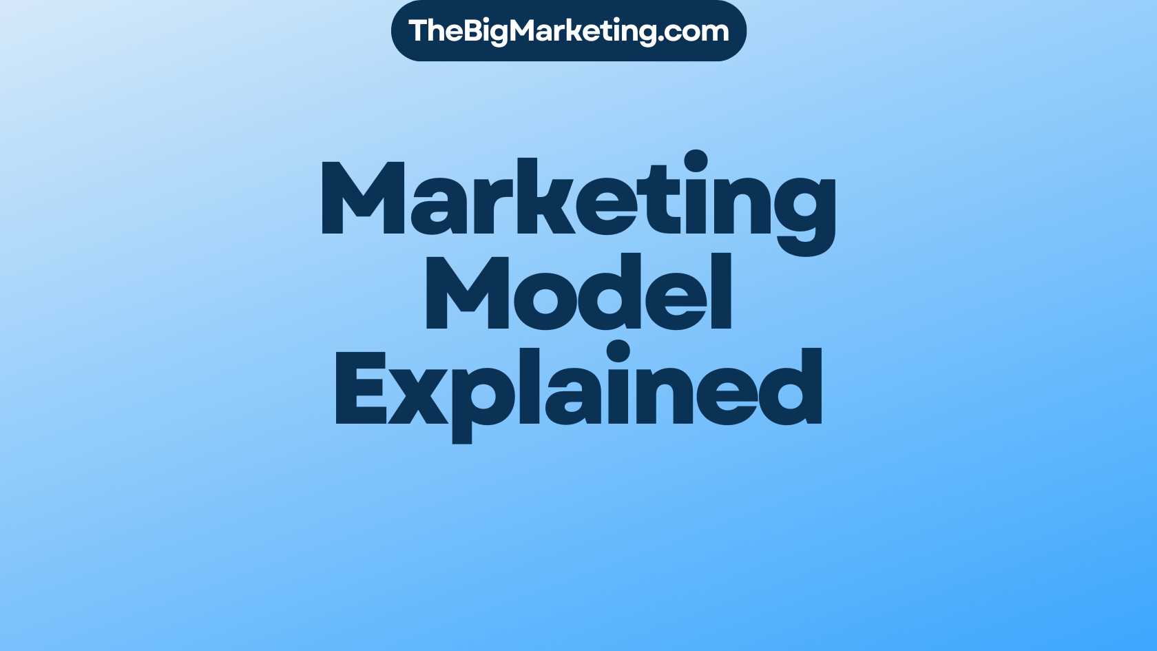 Marketing Model Explained