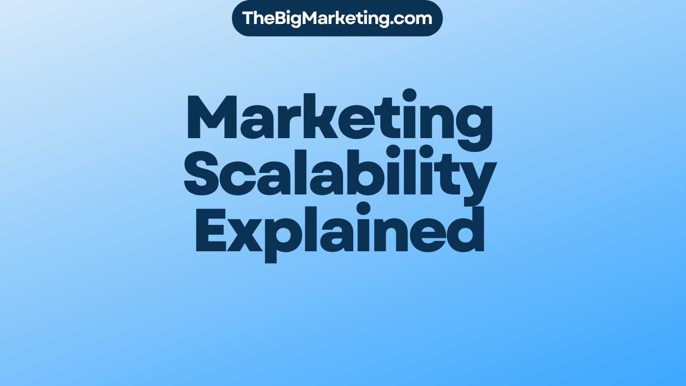 Marketing Scalability Explained