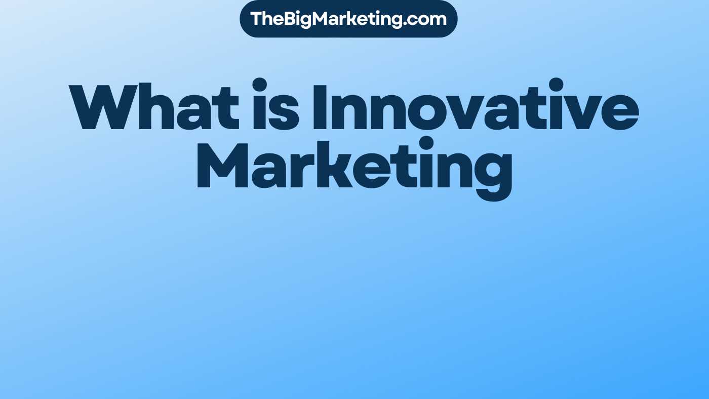What is Innovative Marketing